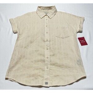 Kimes Ranch Short Sleeve Button Shirt Womens Small Western Cowgirl Rodeo